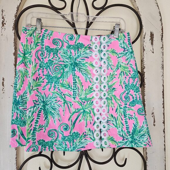 Lilly Pulitzer Hanging around Monkey Print Women's Skort  size 4 - Picture 1 of 6